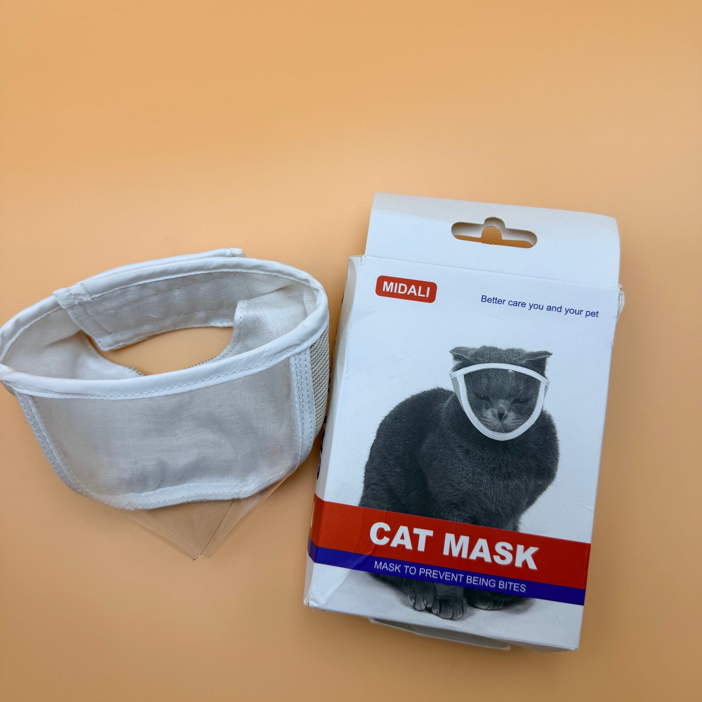 Grooming Muzzle for Cats – Safe, Breathable Restraint for Nail Trimming & Bathing